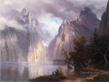Scene in the Sierra Nevada Albert Bierstadt Mountain